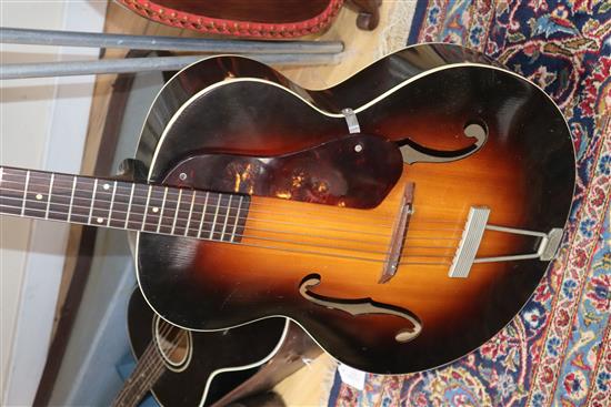 A Gretsch New Yorker 1954 semi-hollow body guitar, with hard case